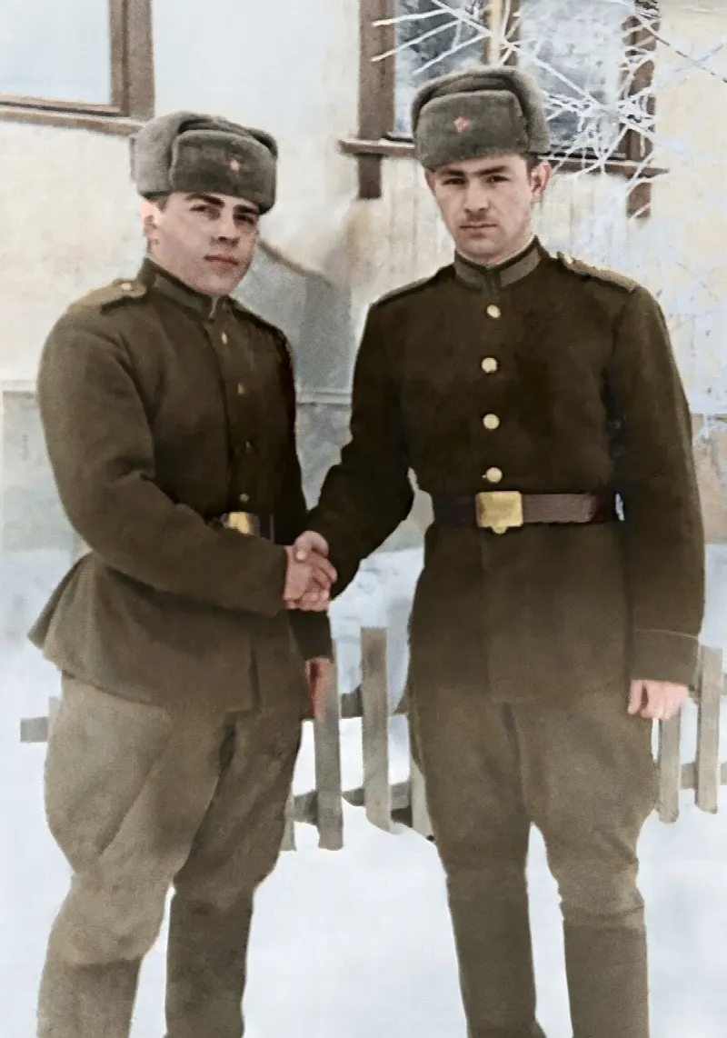 After – Restoration and colorization · Family archive