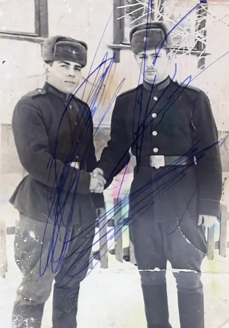 Before – Restoration and colorization · Family archive